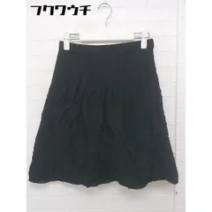 ◇ KT KIYOKO TAKASE 刺繍 ミニ フレア スカート サイズ5 ブラック レディース  【中古】 【1107130001880】