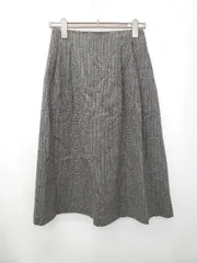 ◇ ⊇ Sonny Label URBAN RESEARCH チェック 秋冬 膝下丈 フレア スカート サイズ38 グレー ブラック マルチ レディース E  【1505290029537】