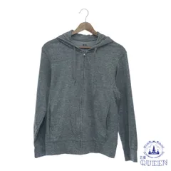 ☆美品☆ UNIQLO ユニクロ トップス パーカー フーディ フルジップ リブ袖 長袖 レディース グレー S 901-4984 送料無料 古着