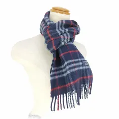 バーバリーロンドン BURBERRY LONDON イングランド製 ラムウール チェックマフラー メンズ 表記無 のサムネイル