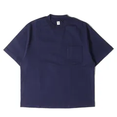 美品 KAPTAIN SUNSHINE キャプテン サンシャイン Tシャツ サイズ:38 22SS ポケット付き ワイド ヘビー クルーネック 半袖Tシャツ Suvin Supima Pocket Tube Tee Heavy ネイビー 紺 トップスのサムネイル