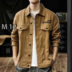 [M 12 ]秋冬 コーデ メンズ  服 シンプル ファッション オシャレ 大人 かっこいい 大きいサイズ ストリート 紳士服 アメリカン レトロ ヘビー コットン デニムジャケット ワークジャケット ハンティング ジャケット