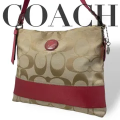 良品 4921 COACH コーチ ショルダーバッグ キャンバス シグネチャー