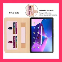 Lenovo Tab M10 (3rd Gen) ケース レノボタブレットM10 3rd Gen (ZAAE0009JP) ケース レノボタブレット10.1インチ多機能保護カバー 高級PUレザーケース スタンド機能付 タッチペン収納可能 ハ