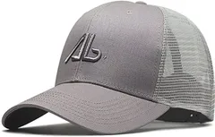 Laquest ラクエスト 深め メッシュ キャップ 帽子 大きいサイズ( グレー・ロゴあり,  2XL)