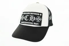 クロムハーツ CHROME HEARTS OLD OTTO製 Tracker Cap CH トラッカー メッシュ キャップ 帽子 黒 白 ブラック ホワイト ブランド古着ベクトル 中古☆AA★▲250402