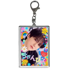 チャンビン StrayKids ストレイキッズ スキズ トレカサイズ 写真入り キーホルダー 韓流 グッズ jv094-1