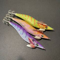 【美品】 エメラルダス ラトル タイプS 4号 Type-S エギ エギセット スロー シャロー Egi Squid Calamari Daiwa Emeraldas