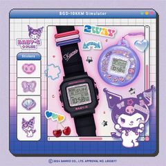 クロミ コラボレーションモデル CASIO BABY-G+ BGD-10KKM-1JR 15,0 クロミちゃん コラボ カシオ 腕時計 ベビーG casio gショック レディース