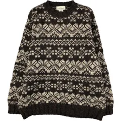 古着 90~00年代 エルエルビーン L.L.Bean 総柄 ウールニットセーター レディースM相当 ヴィンテージ/eaa503555