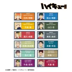 【新品・公式】ハイキュー!! トレーディング Ani-Art 第5弾 アクリルネームプレート【コンプリートBOX/12パック】colleize