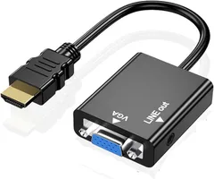 【新着商品】dsub 変換アダプタ ケーブル HD hdmi 1080P 対応 HDMI HDMI オス VGA メス変換 アダプタ アダプターHDMIからVGAへ 金メッキ HDMIからVGAアダプター VGA変換 兼用コンピューター、デスクトップ、ノートパ