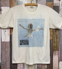 白系★新品 ネバーマインド【Nirvana】ニルヴァーナ★バンドTシャツ★Bunny