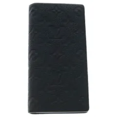 LOUIS VUITTON (ルイヴィトン) モノグラム トリヨン ポルトフォイユブラザ レザーロングウォレット 2つ折り財布 ブラック M69038