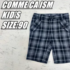 【国内古着】COMME CA ISM　コムサイズム　チェック柄ハーフパンツ　キッズ　サイズ表記90
