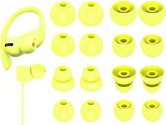 A-Pcas イヤーチップ Beats Flexイヤホン用イヤーピース シリコン製 4サイズ 8ペア イエロー 23