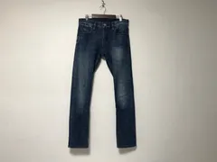 本物エンポリオアルマーニEMPORIOARMANIコットンロゴプレートスキニーデニムパンツメンズサーフアメカジミリタリーストリートスケータービジネススーツモードドレススポーツゴルフ青ブルー28S