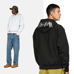 STUSSY ステューシー  フードアップリケロゴ パーカー