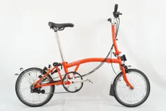 brompton純正フロントフォーク艶消し赤純正ヘッドセット付新車外し