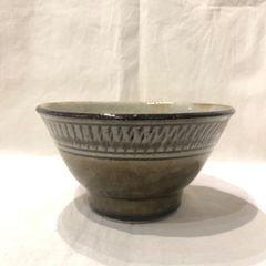 読谷山焼　北窯　松田共司　飛鉋5寸マカイ　古作　やちむん