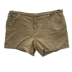 TOMMY HILFIGER jeans ショートパンツ 12 レディース S～ ベージュ トミーヒルフィガー ジップアップ 古着卸 アメリカ仕入 2508-404