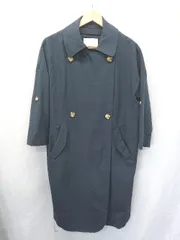 ◇ Θ URBAN RESEARCH アーバンリサーチ ロング丈 長袖 トレンチ コート サイズF ネイビー系 レディース E  【1507160000974】