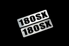 EE-701-2 180SX 銀黒 アクリル2層 ステッカー 日産 前期 後期 モデリスタ 2枚1セット