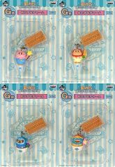 [중고] 키홀더 마스코트(캐릭터) 전 4종 세트 아이스나 매력 [이치반 복권 별의 커비 KIRBY ICE CREAM] G상