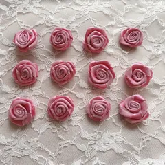 25-3 大きめ 巻きバラ 12個 セット 巻きバラまとめ売り ピンク ローズ