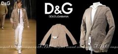 ★DOLCE&GABBANAドルガバ2つボタンサファリジャケット46チェスナッツ