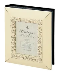 アルバムフレーム アンティーク スタイル フォト＆アルバム ローズ（アンティークバニラ）/インテリア 壁掛け おしゃれ 飾る 額入り  フック 民家 花 アートフレーム おしゃれ 飾る Sサイズ