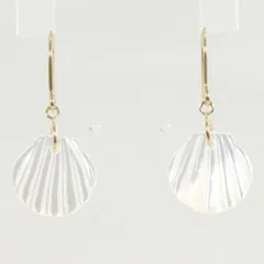 K10YG　ピアス　シェル　総重量約1.0g