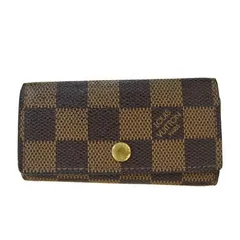 【中古】 ルイヴィトン LOUIS VUITTON ミュルティクレ 4連キーケース ダミエ エベヌ レザー N62631 08BK827