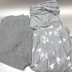 ◇ ⊂◎ COCO DEAL ココ ディール 花柄 セーター ワンピース サイズ1 ブラック レディース E  【1501230045483】