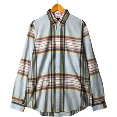 古着 ラルフローレン Ralph Lauren マドラスチェック 長袖 ボタンダウンチェックシャツ メンズL相当/eaa575425