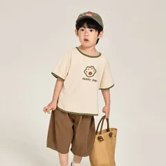 子供服 キッズ 半袖 Tシャツ キッズ 男の子 韓国子供服 インナー 薄手 丸首 夏 トップス 入園 入学 韓国子供服 通園 通学 ゆったり changguo08