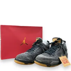 28cm NIKE × LEVI'S Air Jordan 4 Black Denimのサムネイル