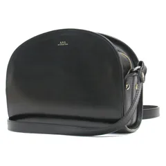 A.P.C. アーペーセー バッグ ミニバッグ ショルダー クロスボディ カバン 鞄 ブラック 黒 斜め掛け ハーフムーン レザー 牛革 Demi-Lune