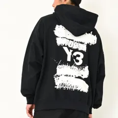 新品タグ付 Y-3 ワイスリー adidas アディダス YOHJI YMAMOTO  グラフィック フーディー バックロゴ プルオーバー パーカー U GFX HOODIE JN4882 ブラック 当店管理番号 2025103000023