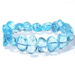  〔K1819-4〕高品質 スイスブルートパーズ タンブル ブレスレット Topaz 黄玉