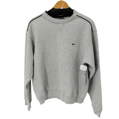 ナイキ NIKE 00S ワンポイントスウォッシュ刺繍 クルーネックスウェット メンズ JPN：L 