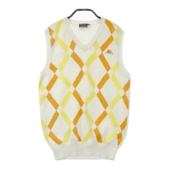 サイズ：M KAPPA GOLF カッパゴルフ  ニットベスト 総柄 ホワイト系 [240101319311] ゴルフウェア メンズ ストスト