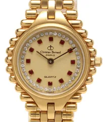美品 クリスチャンベルナール 宝石宝飾ウォッチ 石付 レディース クォーツ腕時計 Yahoo!オークション -「クリスチャンベルナール」(アクセサリー