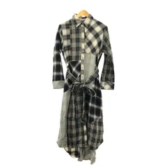 KEITA MARUYAMA (ケイタマルヤマ) 7-2242017 Patchwork Shirt One Piece レディース グレー 0