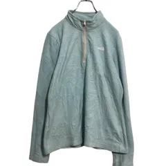 THE NORTH FACE ハーフジップ フリースシャツ レディース L ライトブルー ノースフェイス アウトドア 古着卸 アメリカ仕入 a612-7260