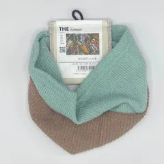 【シンプル2トーン】無地 ターバン TURBAN -SOLID 2tone- ミント×ブラウン 韓国製 ユニセックス no.1_30230