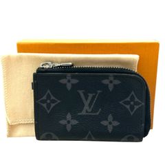 LOUIS VUITTON ルイヴィトン ポルトモネ ジュール LVロゴ L字ファスナー 小銭入れ 財布 RFID ICチップ モノグラム エクリプス ノワール コインケース M63536