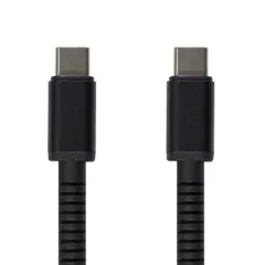 【 新品 未開封 】 オズマ ［PD対応］［TypeC to TypeC］超ロングブッシュで断線に強いタフケーブル 1m ブラック ［1m USB Power Delivery対応］ CDSTCSS100K 未使用 送料無料