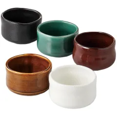 新品 5個セット Φ9.2×H6cm 抹茶茶碗 はんなり碗揃 抹茶碗 5客セット 磁器 エールネット(Ale-net) 美濃焼のサムネイル