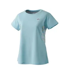 【新品】【Mサイズのみ】prince（プリンス）ゲームシャツ レディース ウィメンズ 吸汗速乾 UPF50+ テニス バドミントン サックス WS4068-125